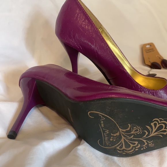 Anne Michelle Heels Lively-99 Color Raspberry - Picture 2 of 3